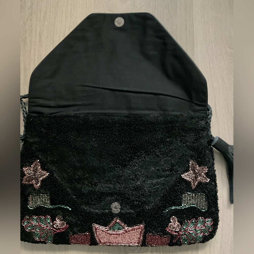New Anthropologie Bohemian Beaded Shoulder Bag - Picture 2 of 8